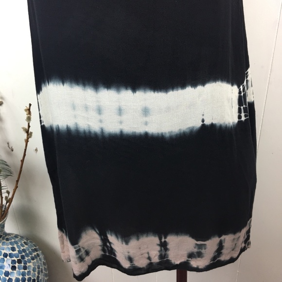 Anama Black Sleeveless Tie Dye Dress Medium - Picture 3 of 8